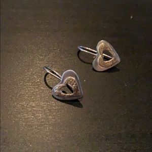 Silpada Sterling Silver Heart Earrings 💜 NWOT